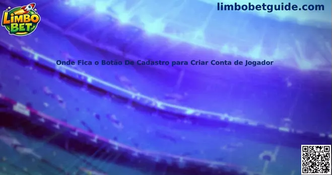 Orientação visual sobre onde fica o botão de cadastro para criar conta de jogador