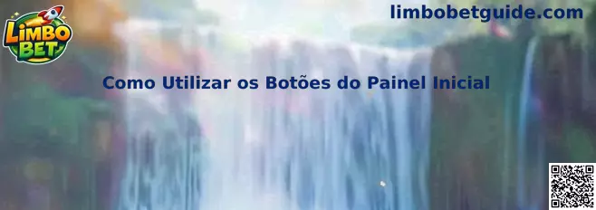 Como utilizar os botões do painel inicial do Limbo Bet